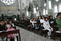 Gläubige beim Adventsgottesdienst